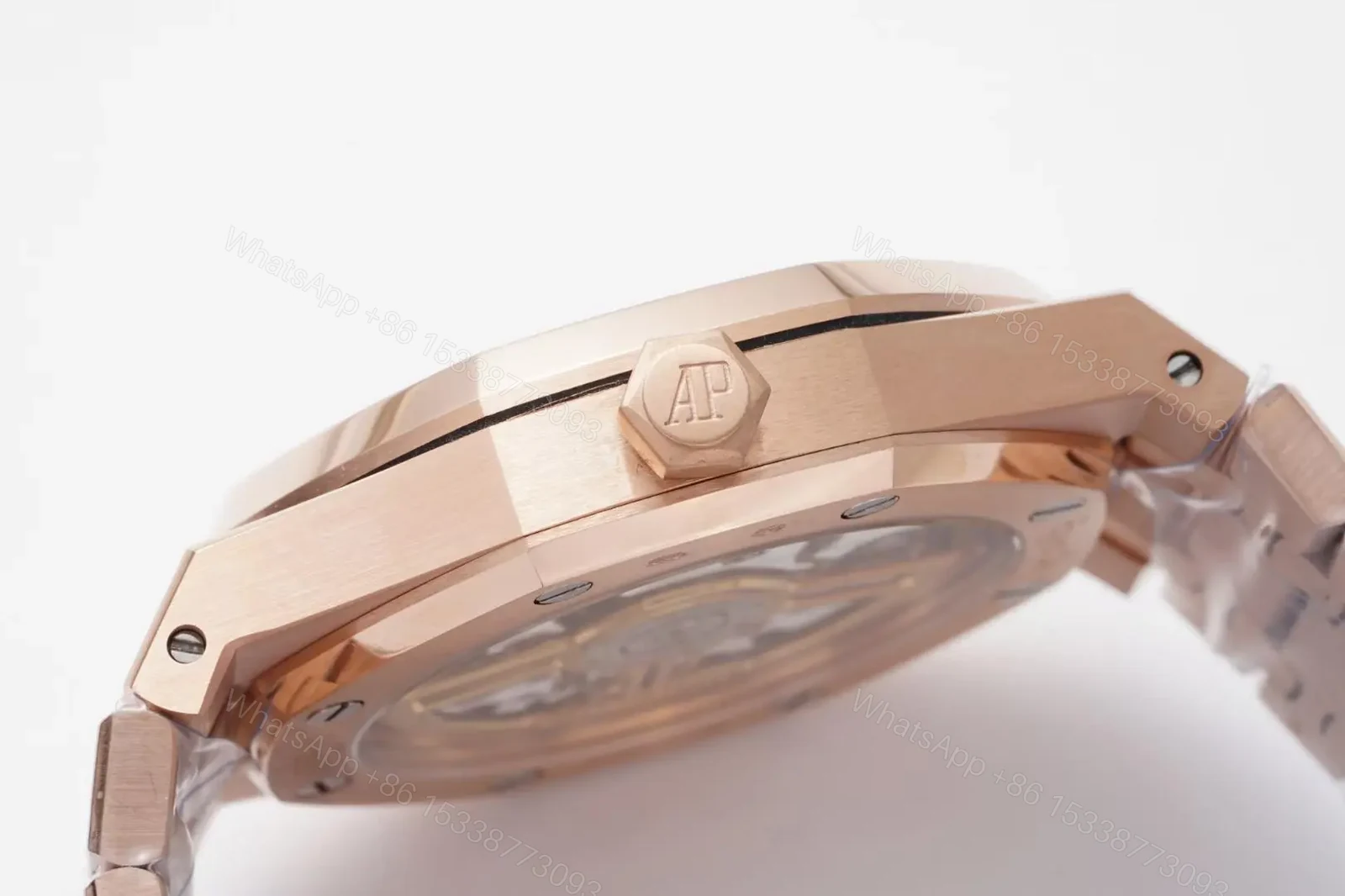 View 6 of APS Factory Audemars Piguet Royal Oak 15500 Rose Gold Black Dial Watch