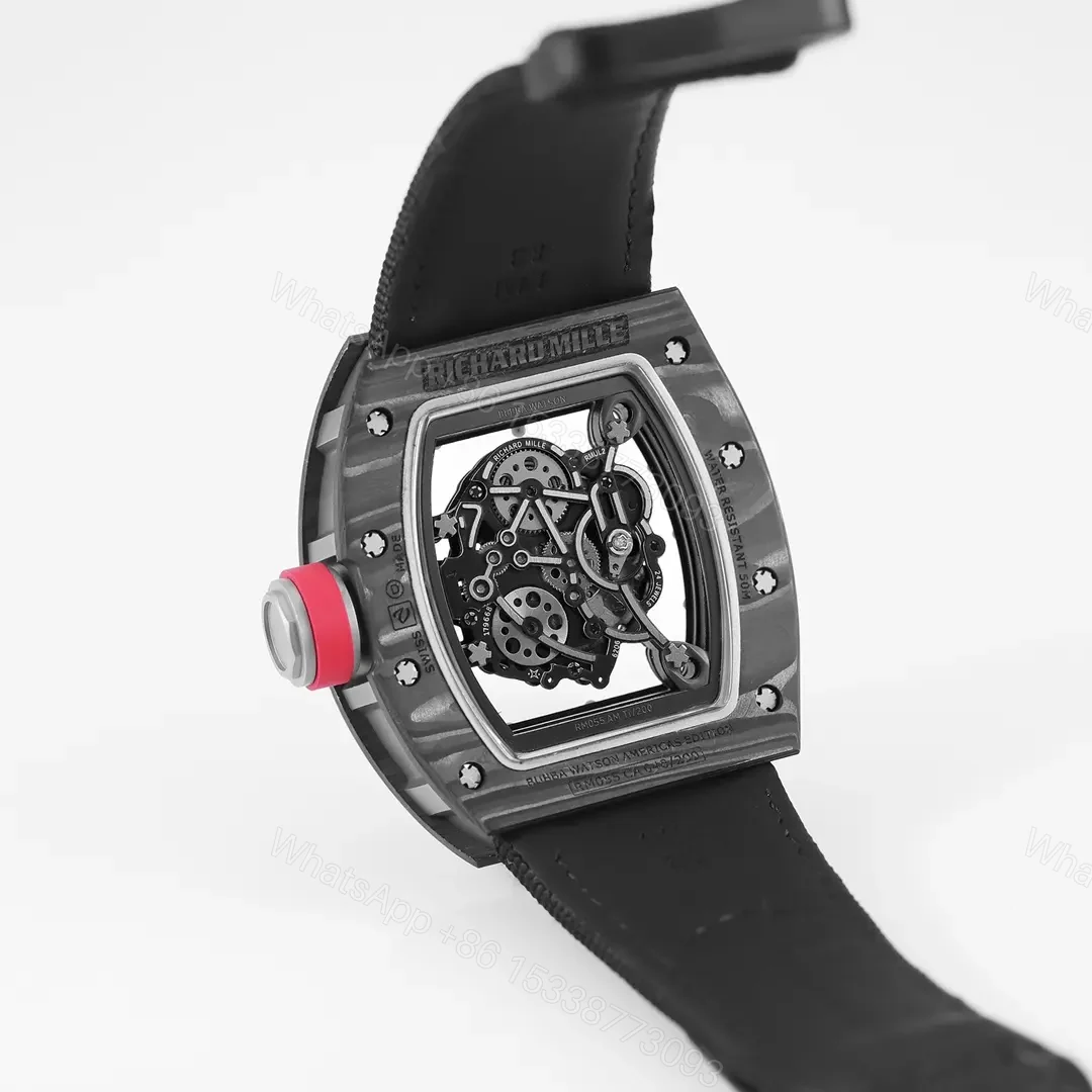 View 6 of JB Factory KU+ Black Carbon Fiber Skeleton Watch