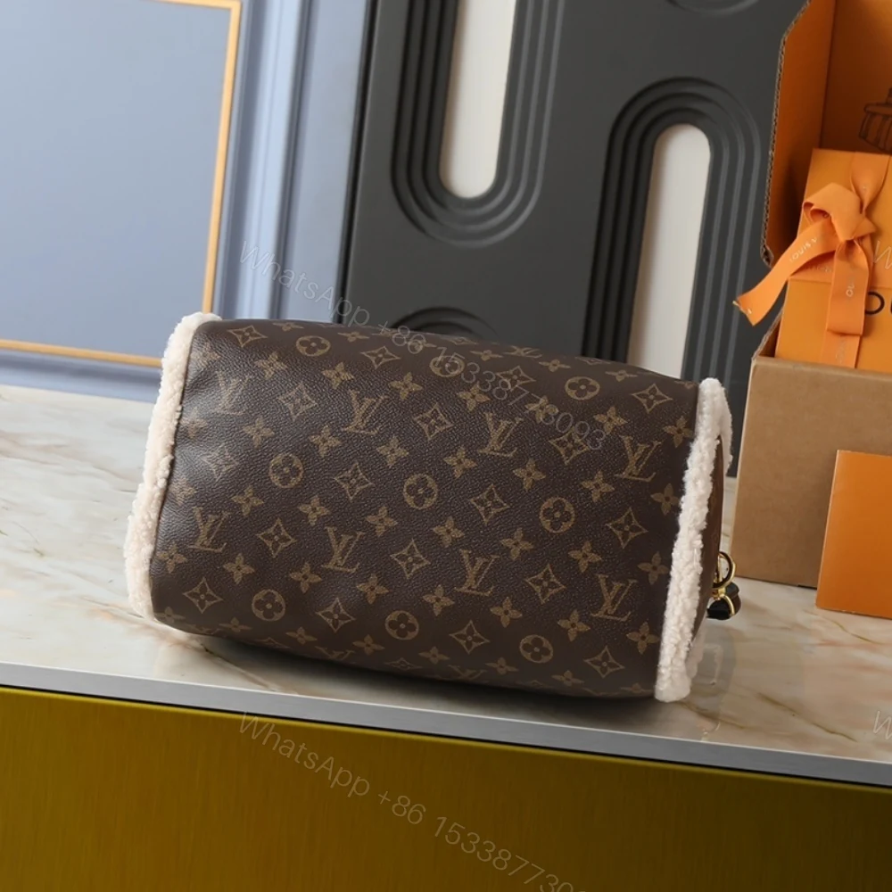 View 6 of Louis Vuitton Speedy Soft 30 Teddy Monogram Brown 30Cm M26326