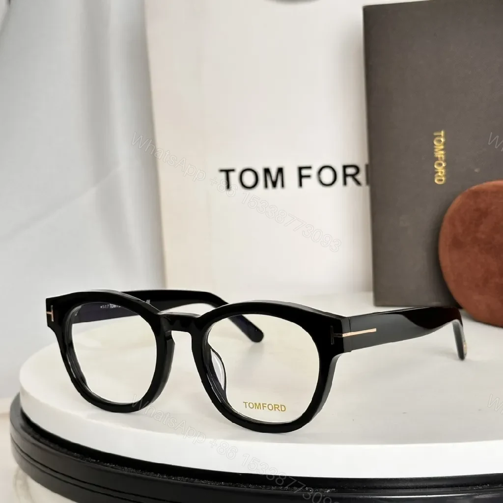 View 7 of Luxury Round-Frame Eyewear: Subtle Gold Accents, Lightweight Acetate