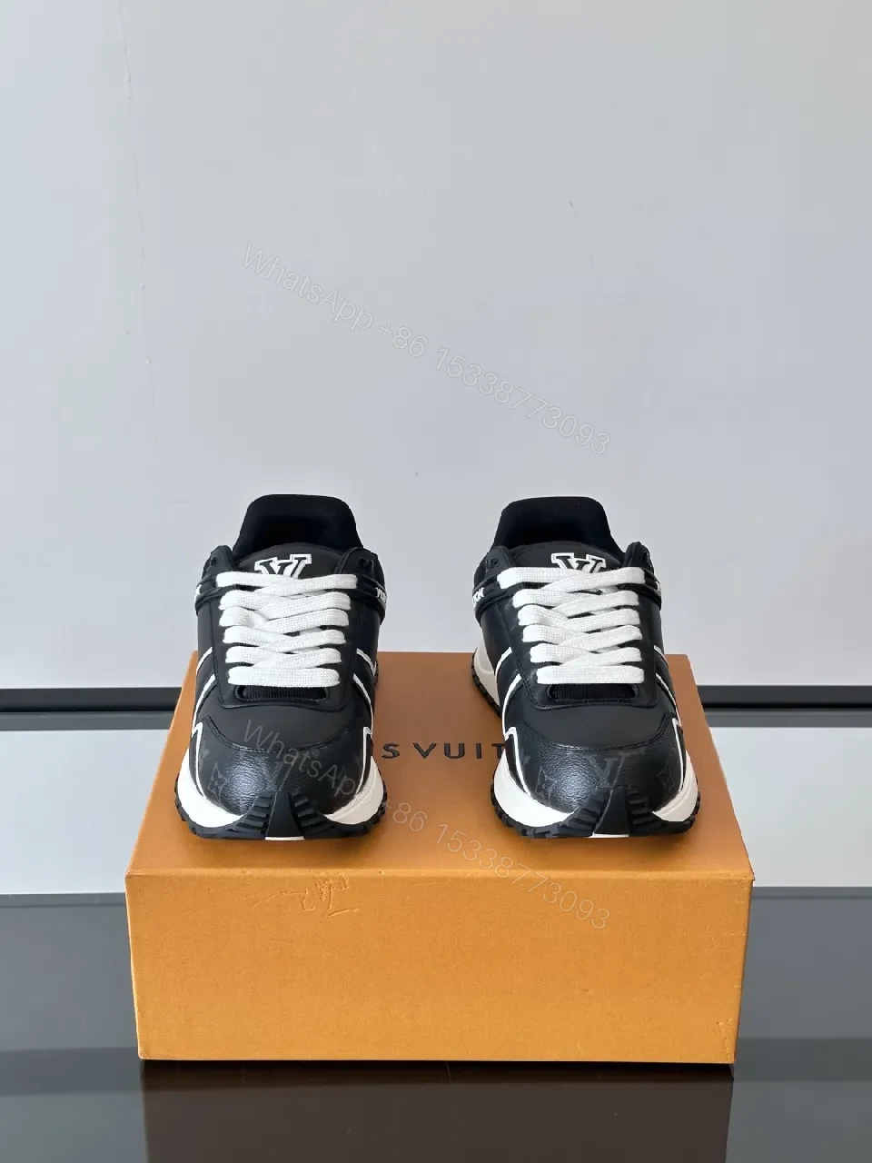 View 5 of Monochrome Luxe High-Top Sneaker with Premium Leather Comfort