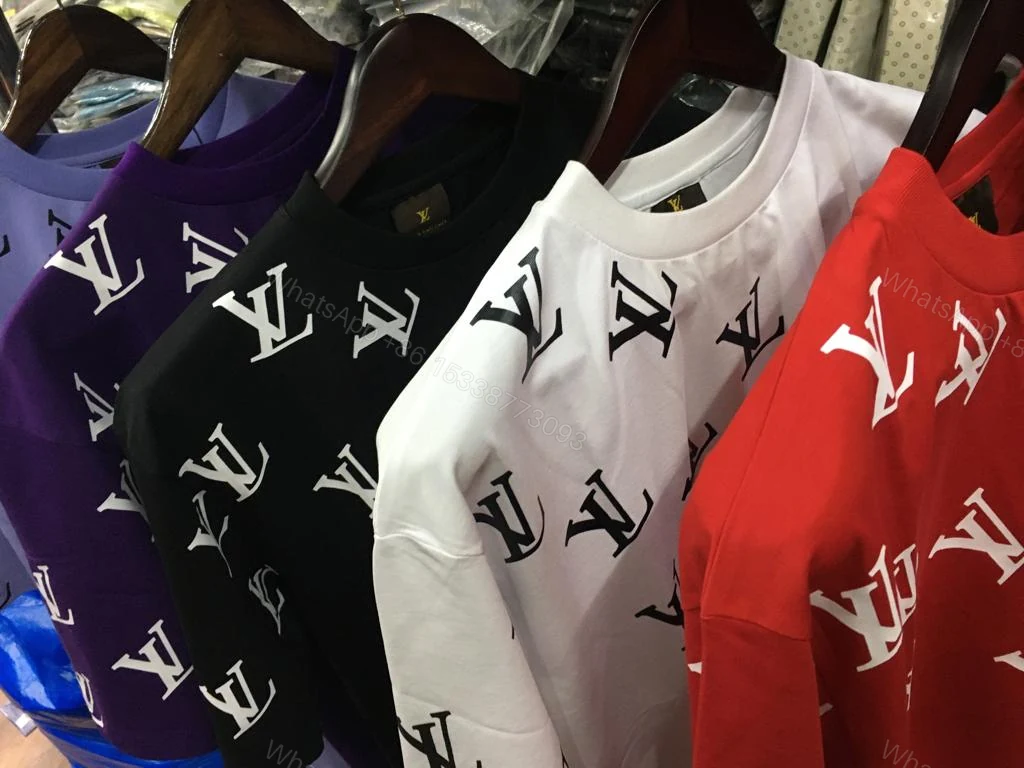 View 2 of FIRST COPY Louis Vuitton Premium Cotton Lycra Round Neck