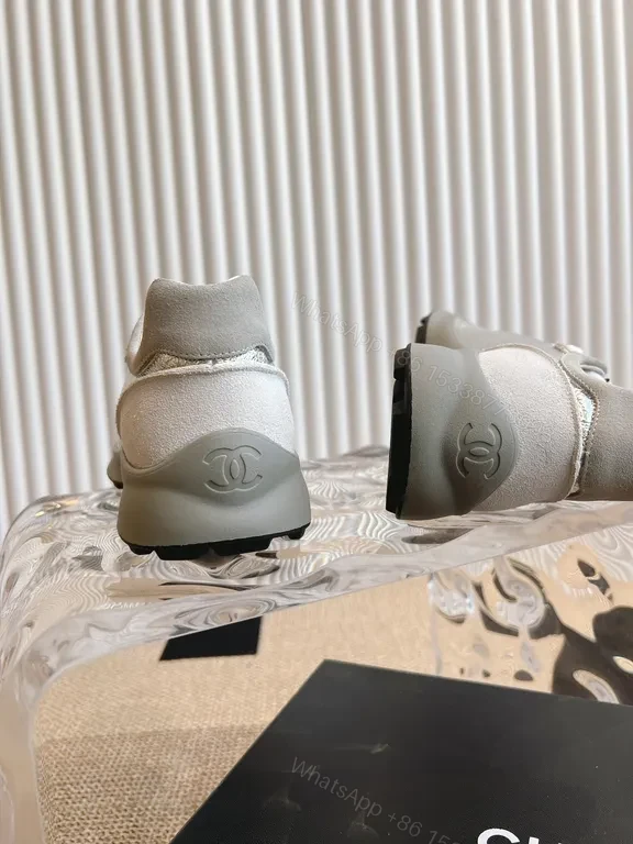 View 9 of Chanel-Inspired Silver Runner: All-Day Comfort Sneakers