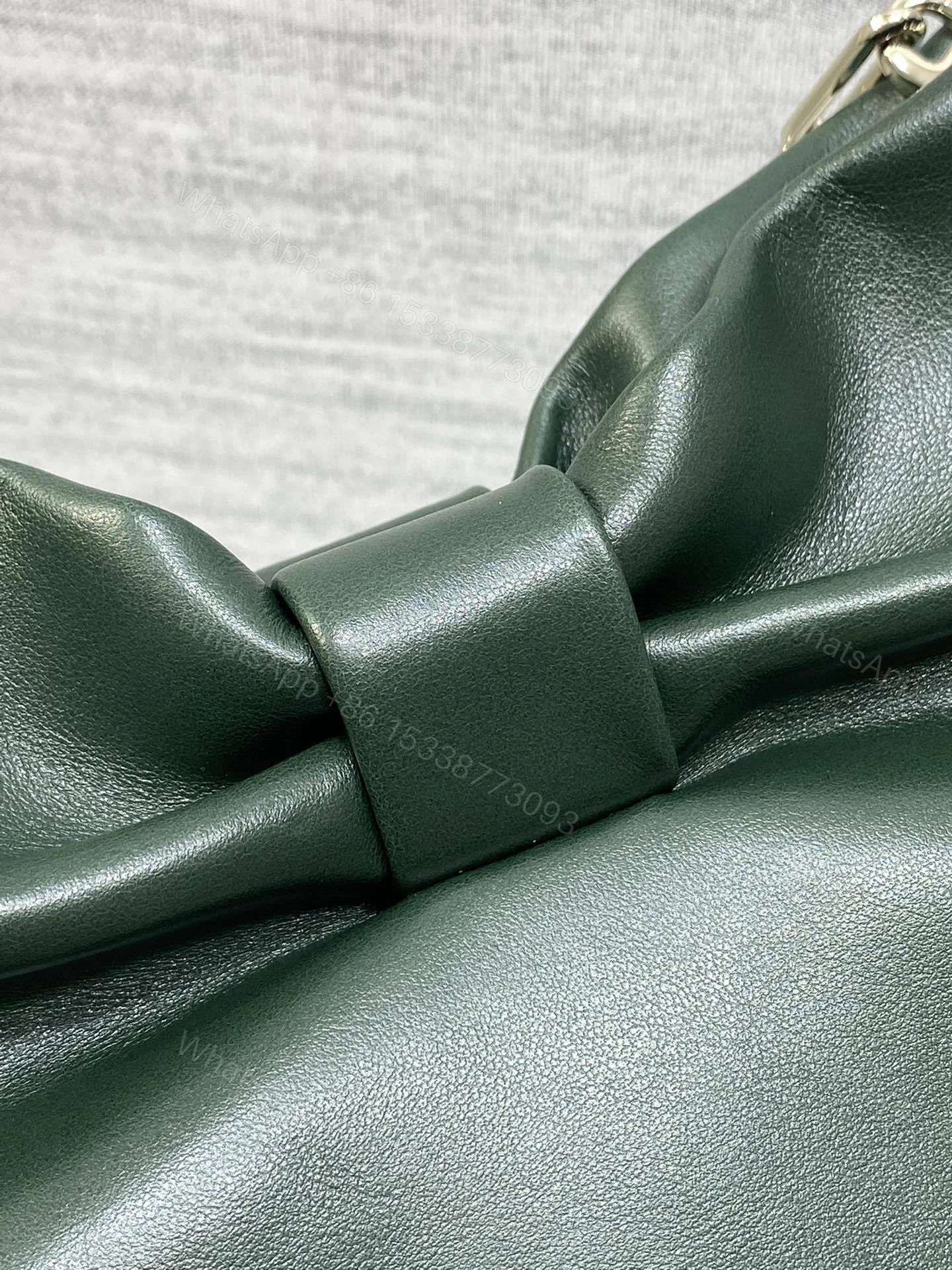 View 4 of Dior Bow Bag Small Dark Green