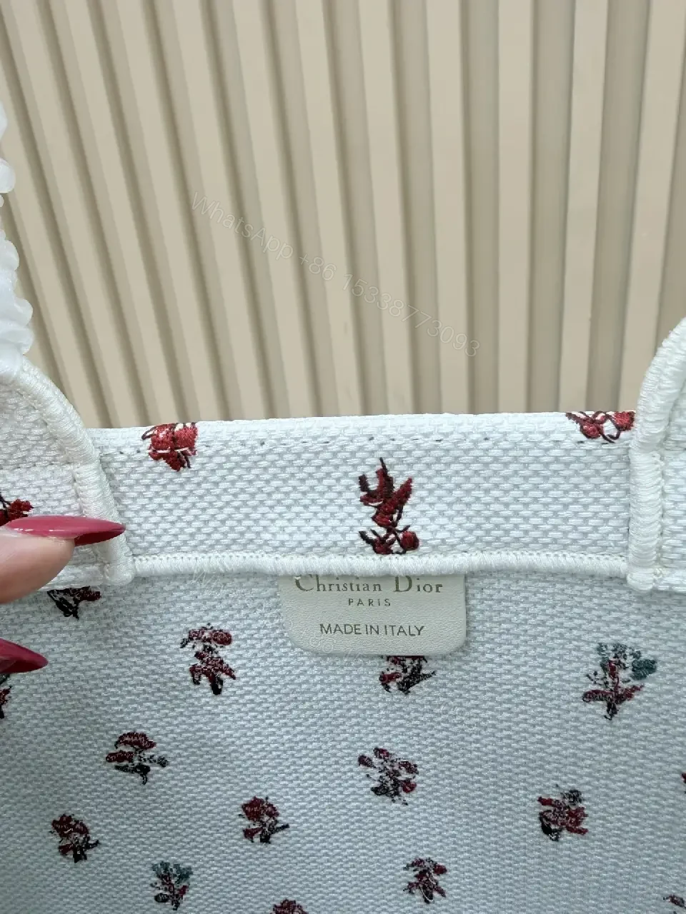 View 4 of Chic Couture Tote: Luxe Canvas Bag with Padded Handles