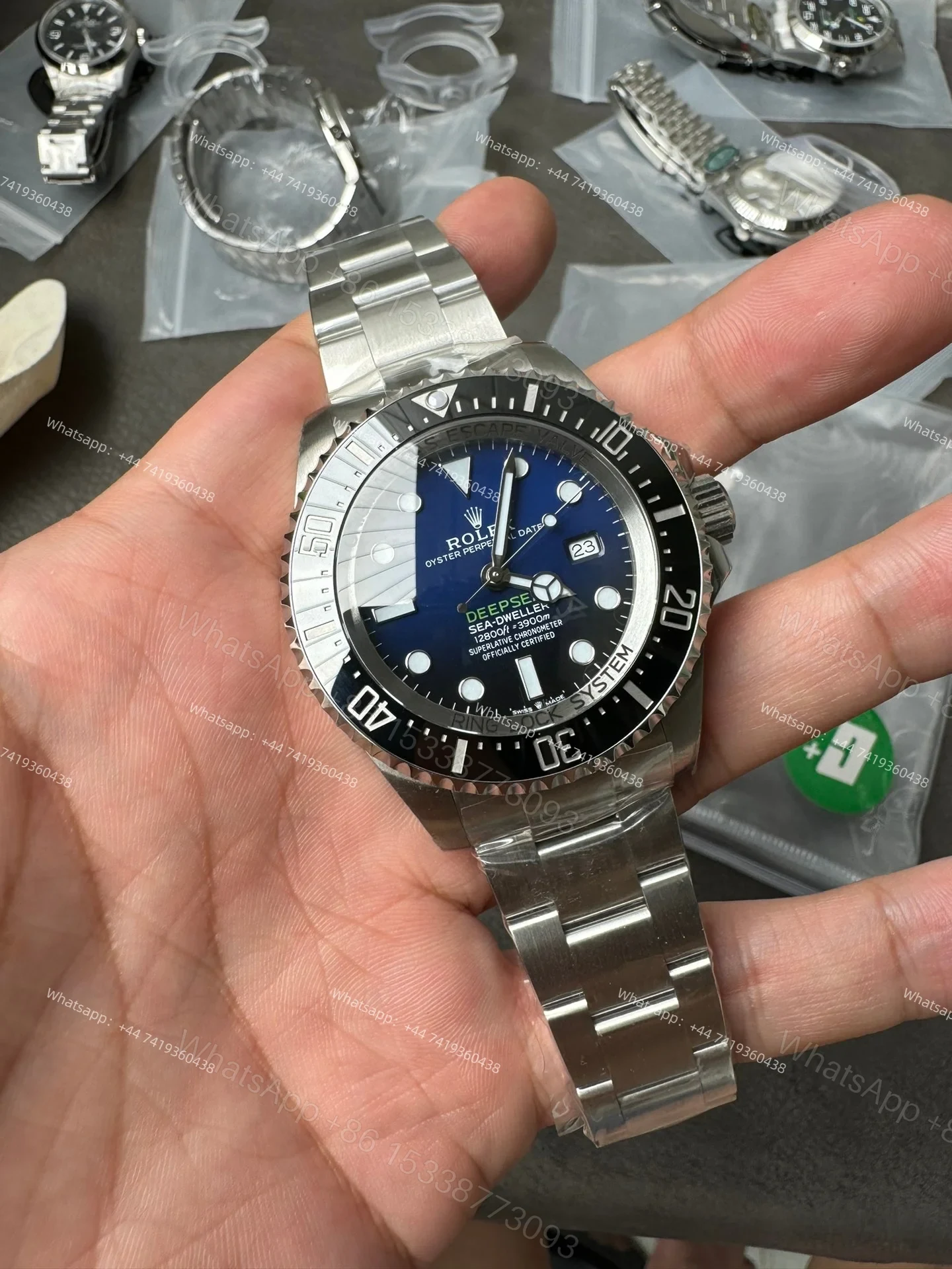 View 2 of Rolex Deepsea Sea-Dweller M126660-0002 1:1 Replica D-Blue Dial 44MM 3235 Movement Super Clone Watch