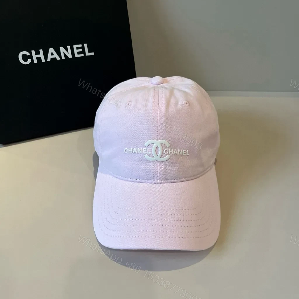 View 2 of Colorful Cotton Cap: Luxe-Inspired, Logo-Detail Cap