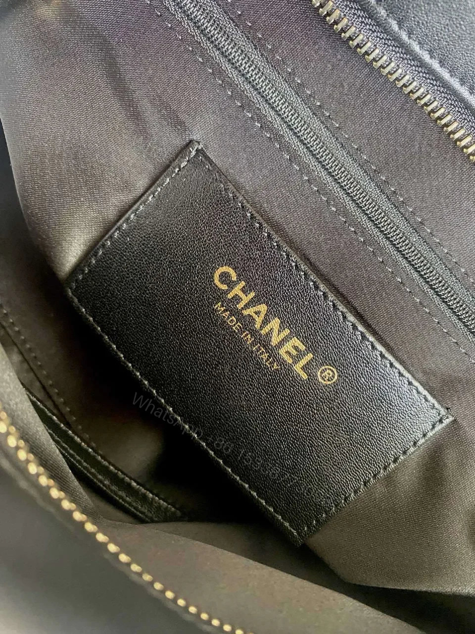 View 2 of Quilted Black Leather Tote: Luxury Street-Style Carryall