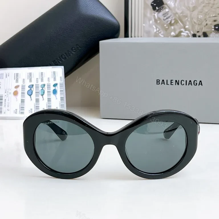 View 4 of Chic Pink Round Sunglasses â€“ Balenciaga-Style, All-Day Comfort