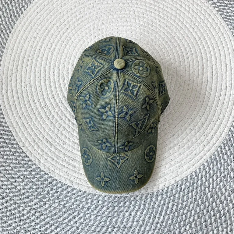 View 7 of Louis Vuitton Monogram Textured Cap - Luxe, Packable, Adjustable Fit