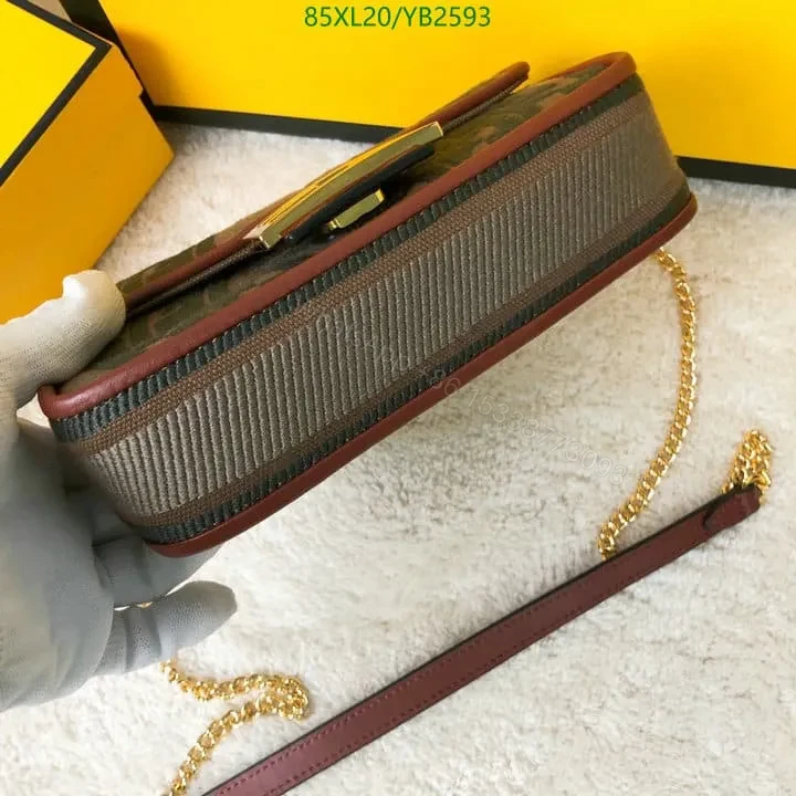 View 20 of Fendi Baguette Bag in Fish-Eye Motif Canvas YS24742 – Stylish Design