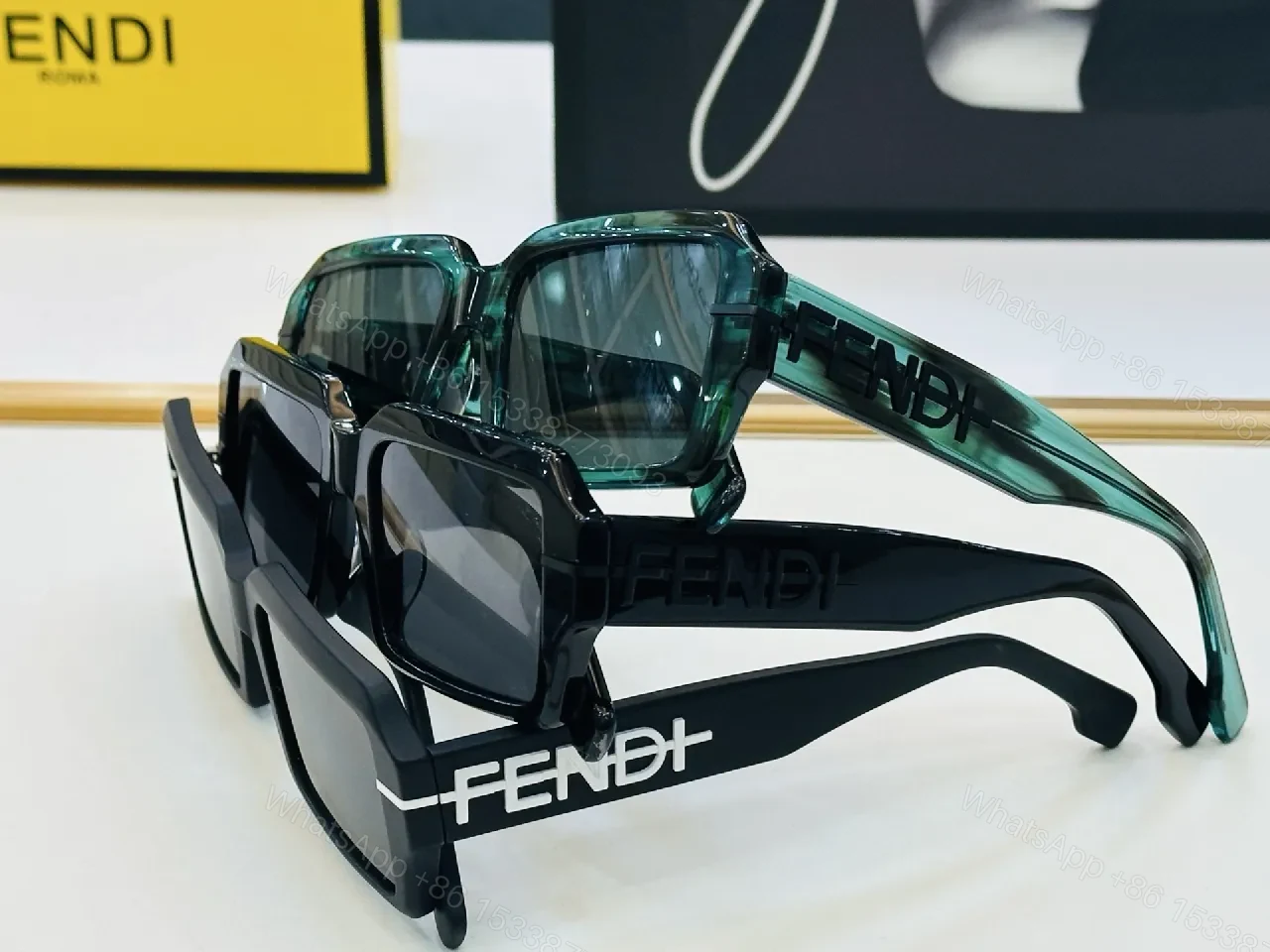 View 6 of Bold Blocky Frames Sunglasses: All-Day Comfort