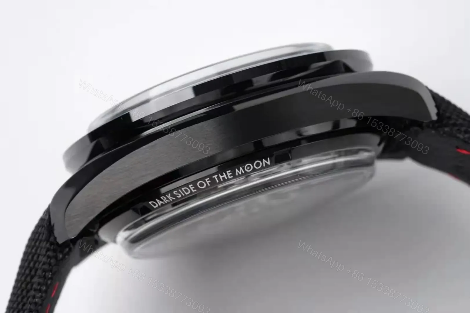View 6 of Omega Speedmaster Dark Side of the Moon Chronograph Men’s Watch Black Dial with Blue Sub dials 17.2mm Case Thickness 9300 Automatic Movement