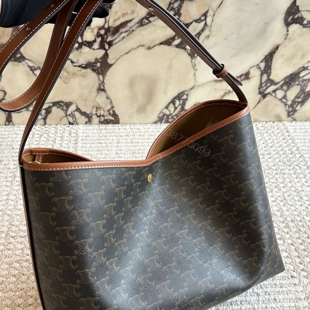 View 8 of Celine Soft Shopper Bag In Triomphe Canvas 33Cm
