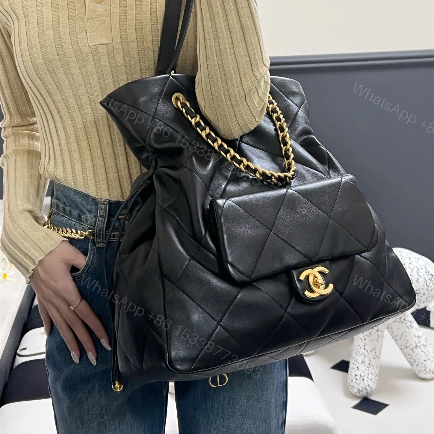 View 11 of 高仿Chanel*25C系列AS5315小羊皮單肩包購物袋免檢版