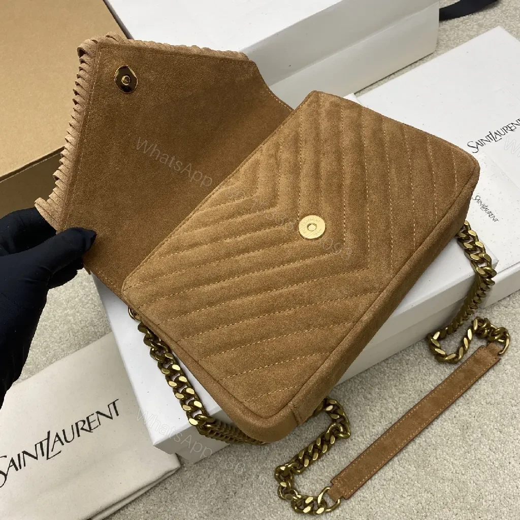 View 9 of Suede Fringe Satchel: Compact, Gold Accent, Versatile Style