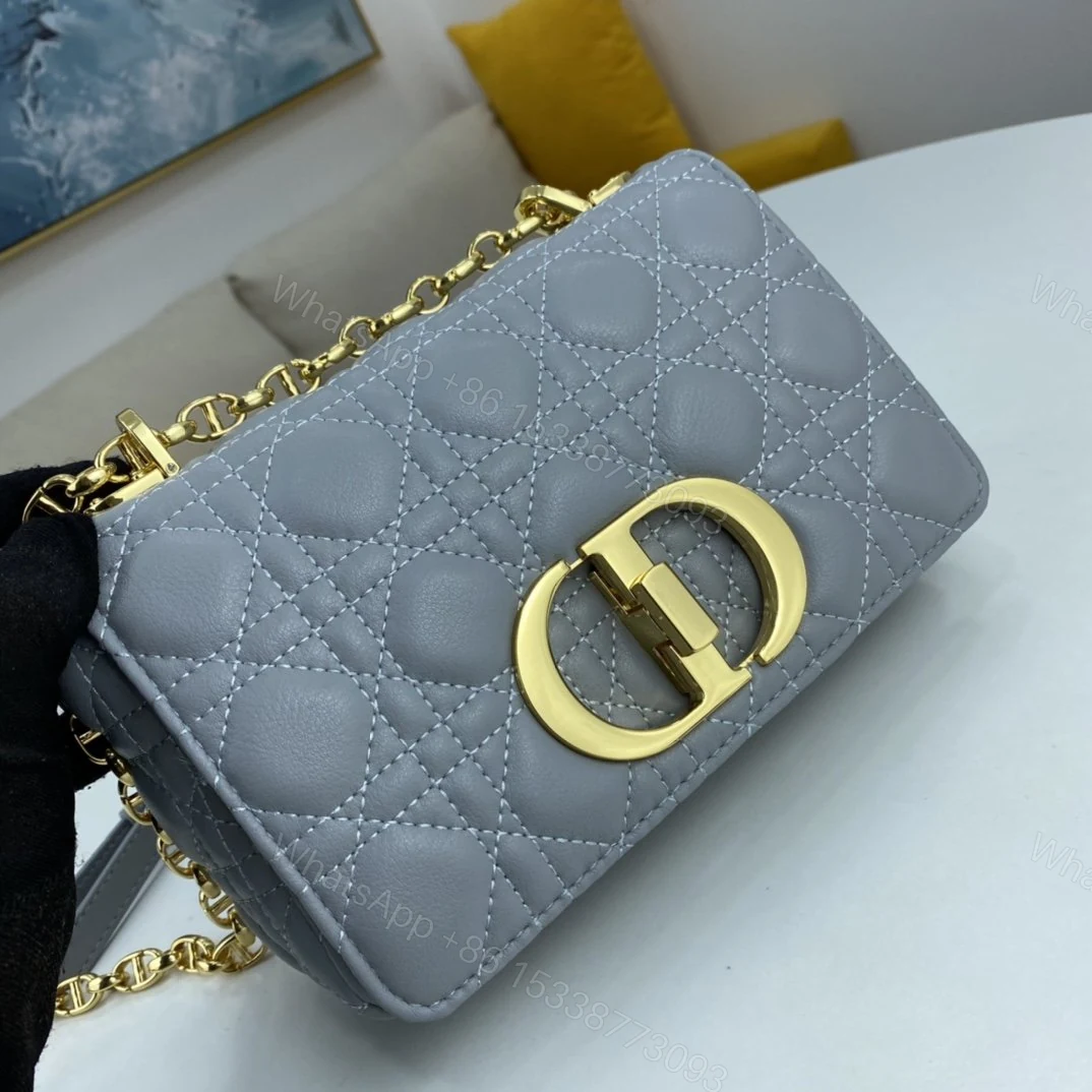 View 3 of Dior Small Dior Caro Bag Black Supple Cannage Calfskin Women