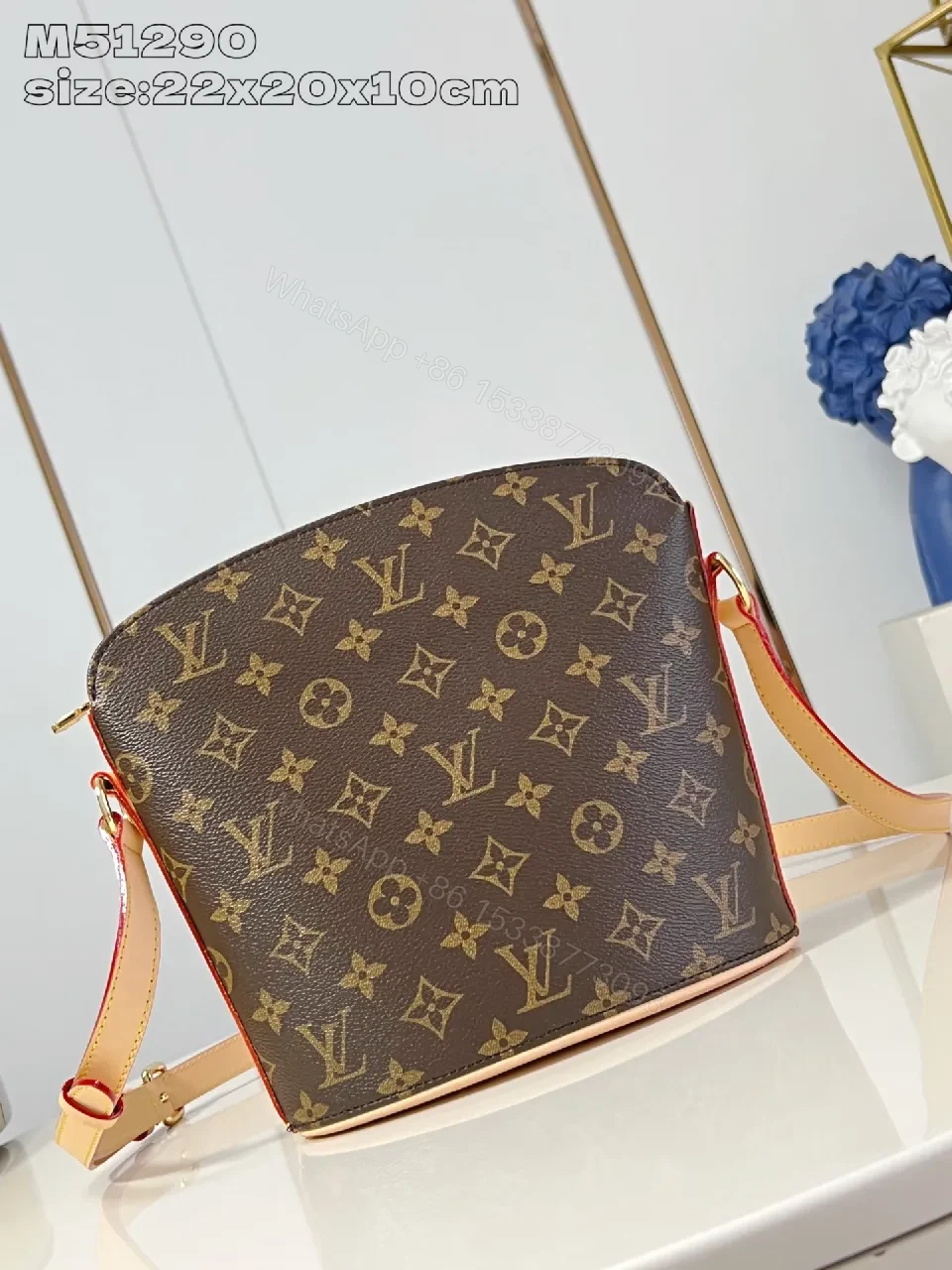 Monogram Crossbody Bag: Structured, Luxe Hardware, Compact Organizer — view 1