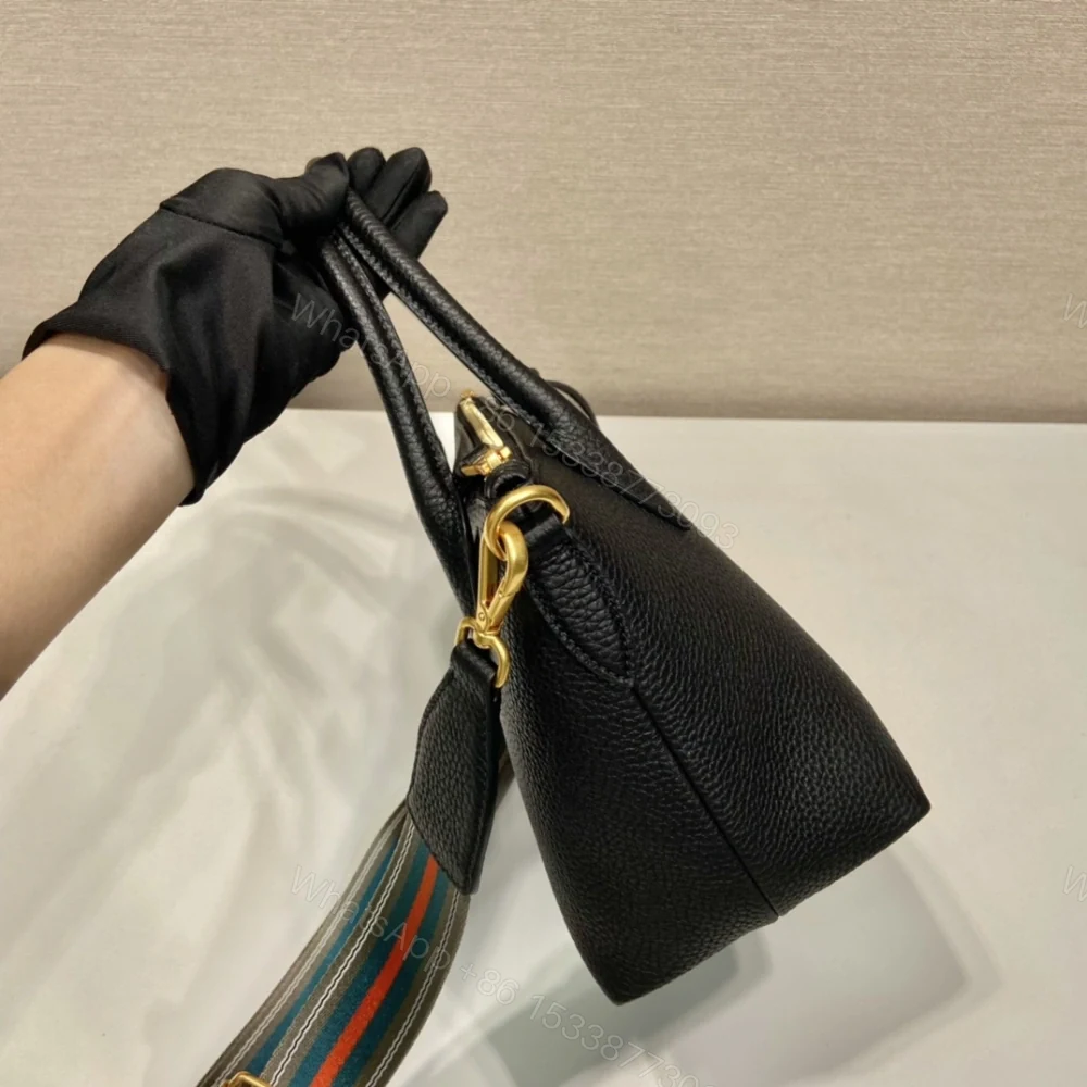 View 7 of 高仿Prada*VitelloDino系列手提斜挎包1BA111黑色免檢版
