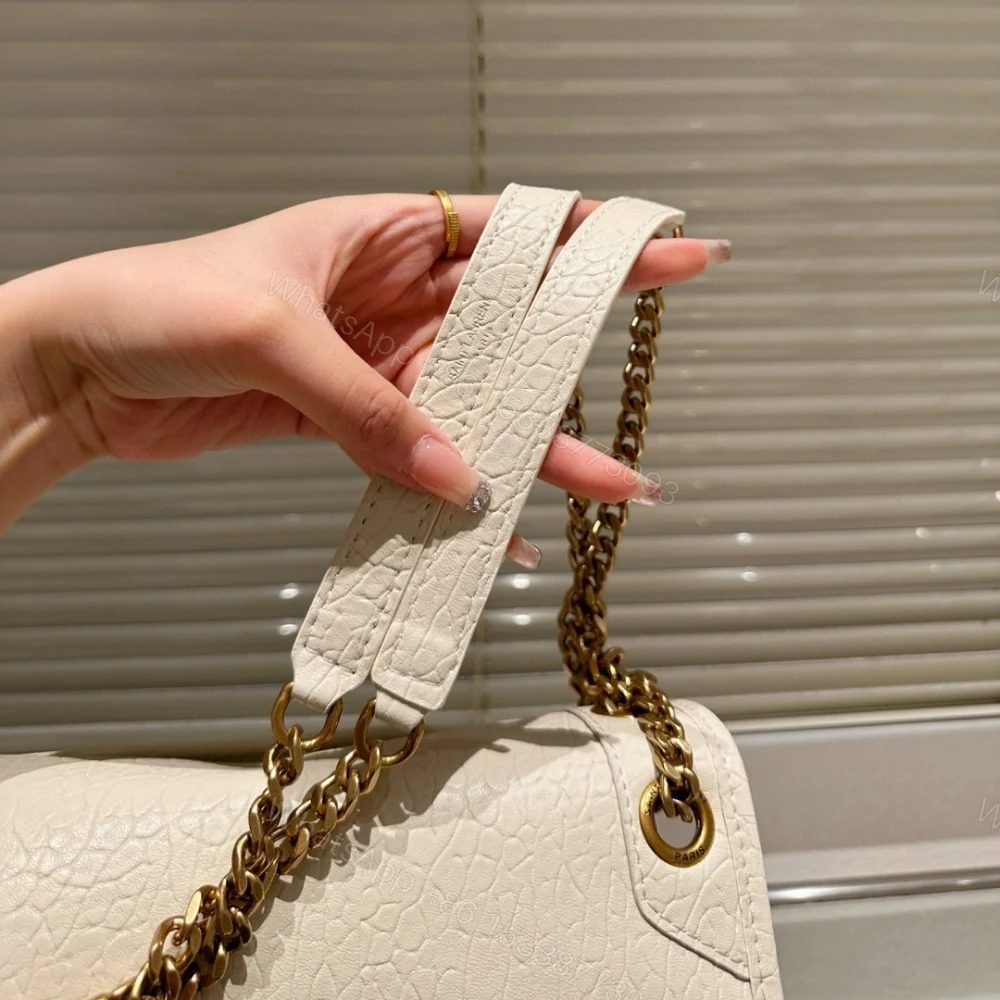 View 6 of Saint Laurent Niki Vintage Medium In Grained White 28Cm 633178Aacyt9207