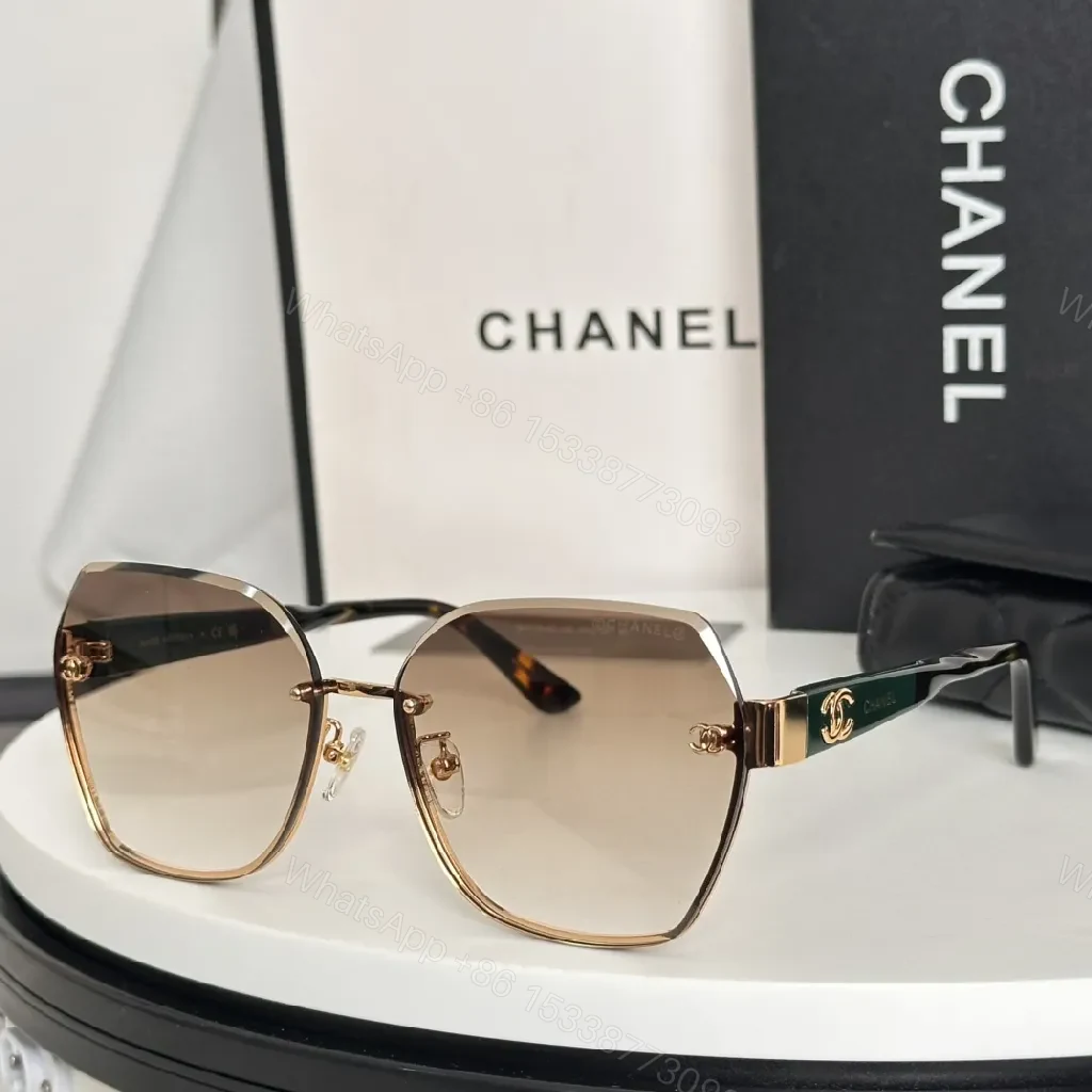 View 2 of Oversized Gradient Sunglasses: Rose-Gold Luxury Square Frames