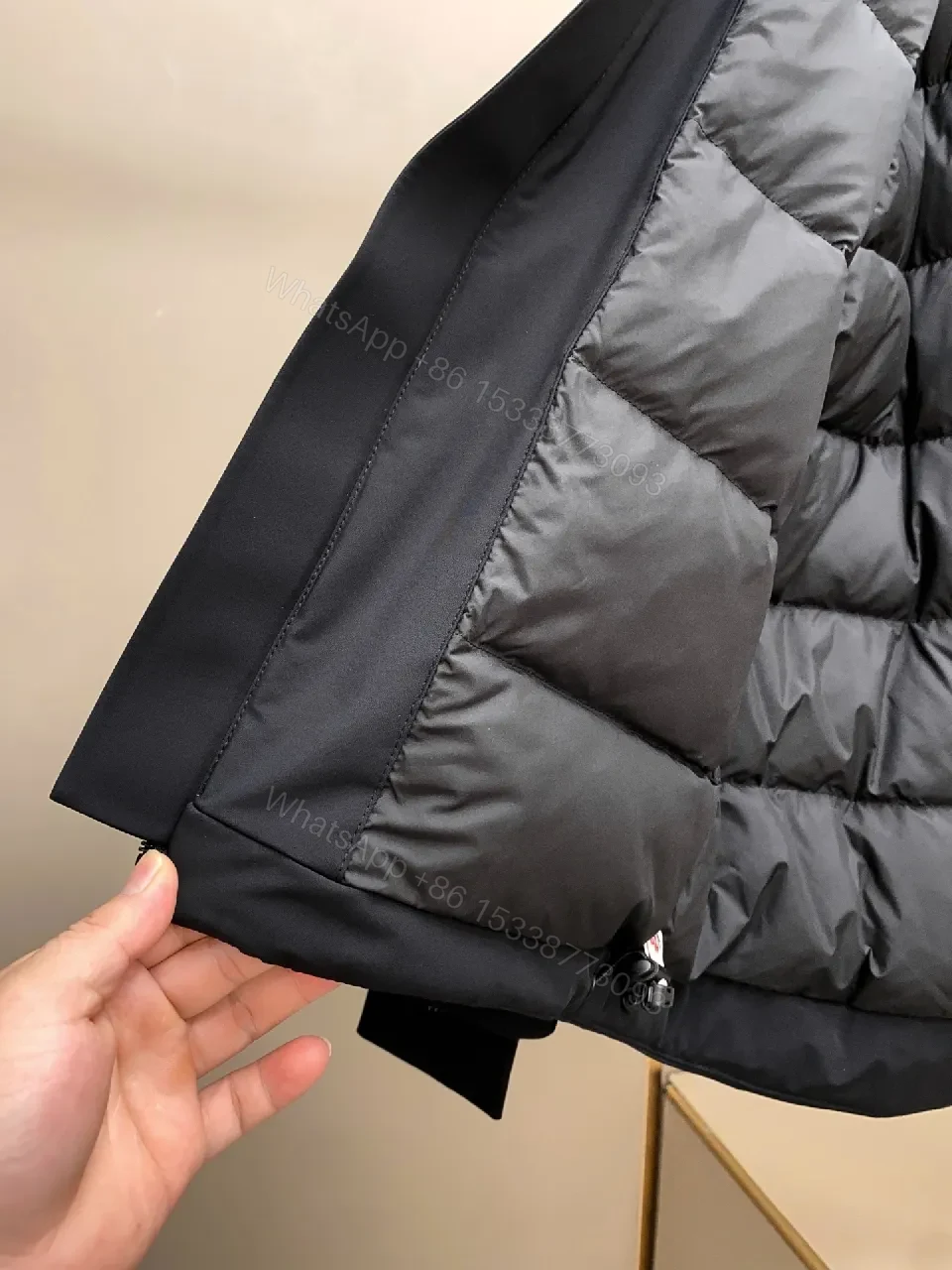 View 8 of Sleek Black Shell Jacket: Urban Utility with Elevated Craft