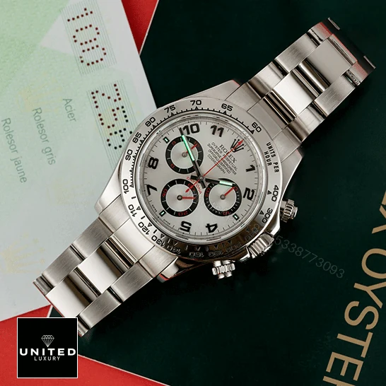 View 6 of Rolex Daytona 116509 White Gold Silver Dial Replica