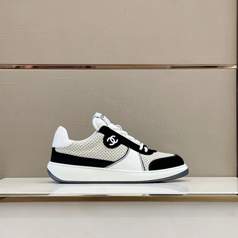 View 2 of Chanel-Inspired Knit Sneaker with Signature Hardware
