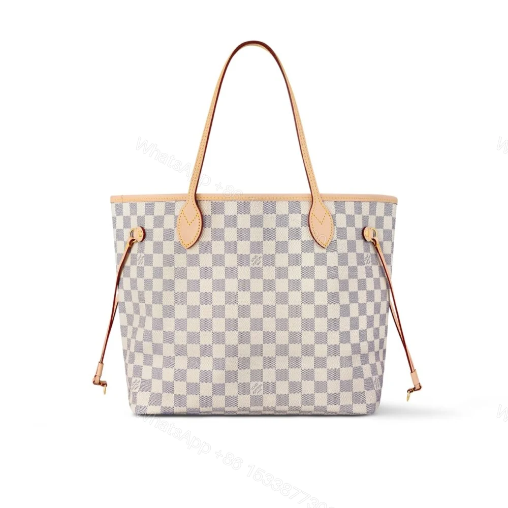 Louis Vuitton Neverfull MM Damier Azur Canvas Beige 29Cm N40604 — view 1