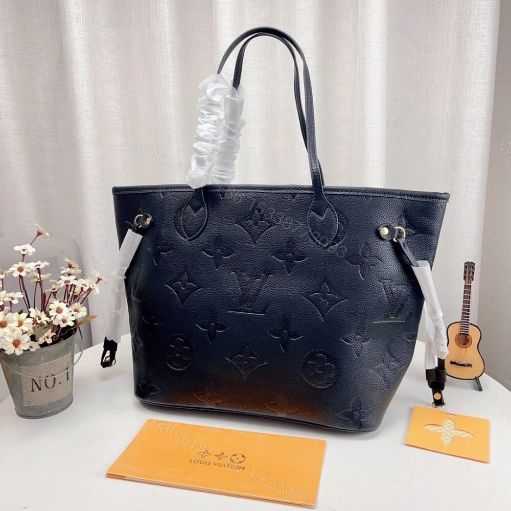 View 2 of Louis Vuitton Neverfull MM Monogram Empreinte Black 31Cm M45685