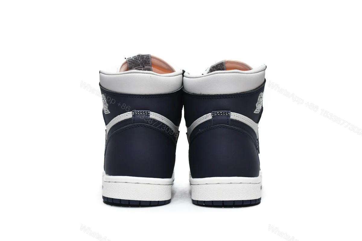View 3 of Air Jordan 1 High 85 Georgetown College Navy BQ4422-400