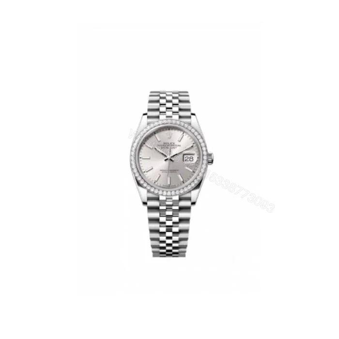 View 3 of Rolex Datejust 116284 Super Clone : Diamond Bezel Silver Dial 36mm