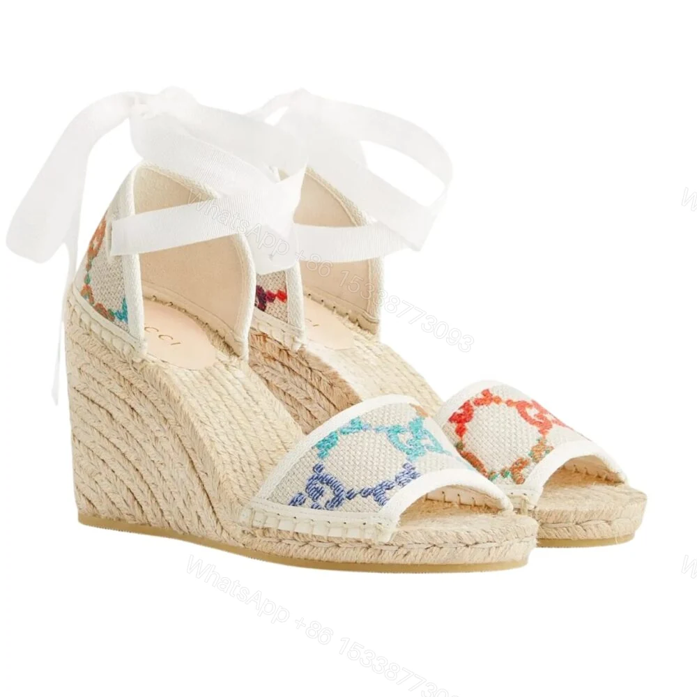 Gucci Women’S Platform Espadrille Sandals ‎652895 UFT80 8469 — view 1