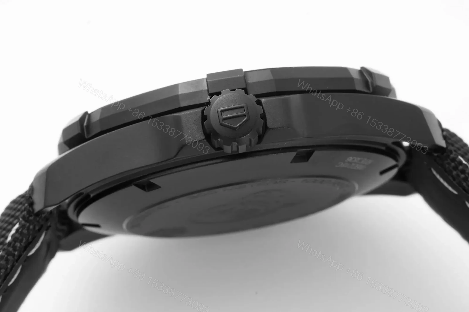 View 4 of Tag Heuer Super Series Watch – Black Dial, Black Strap, Casual and Formal Style, 100m Water Resistance