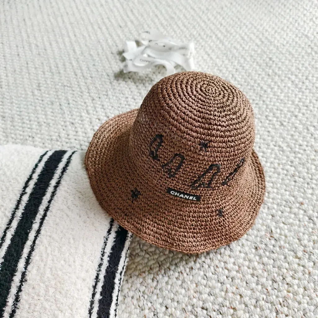 View 4 of Warm Natural Straw Bucket Hat: Luxe Textured Style