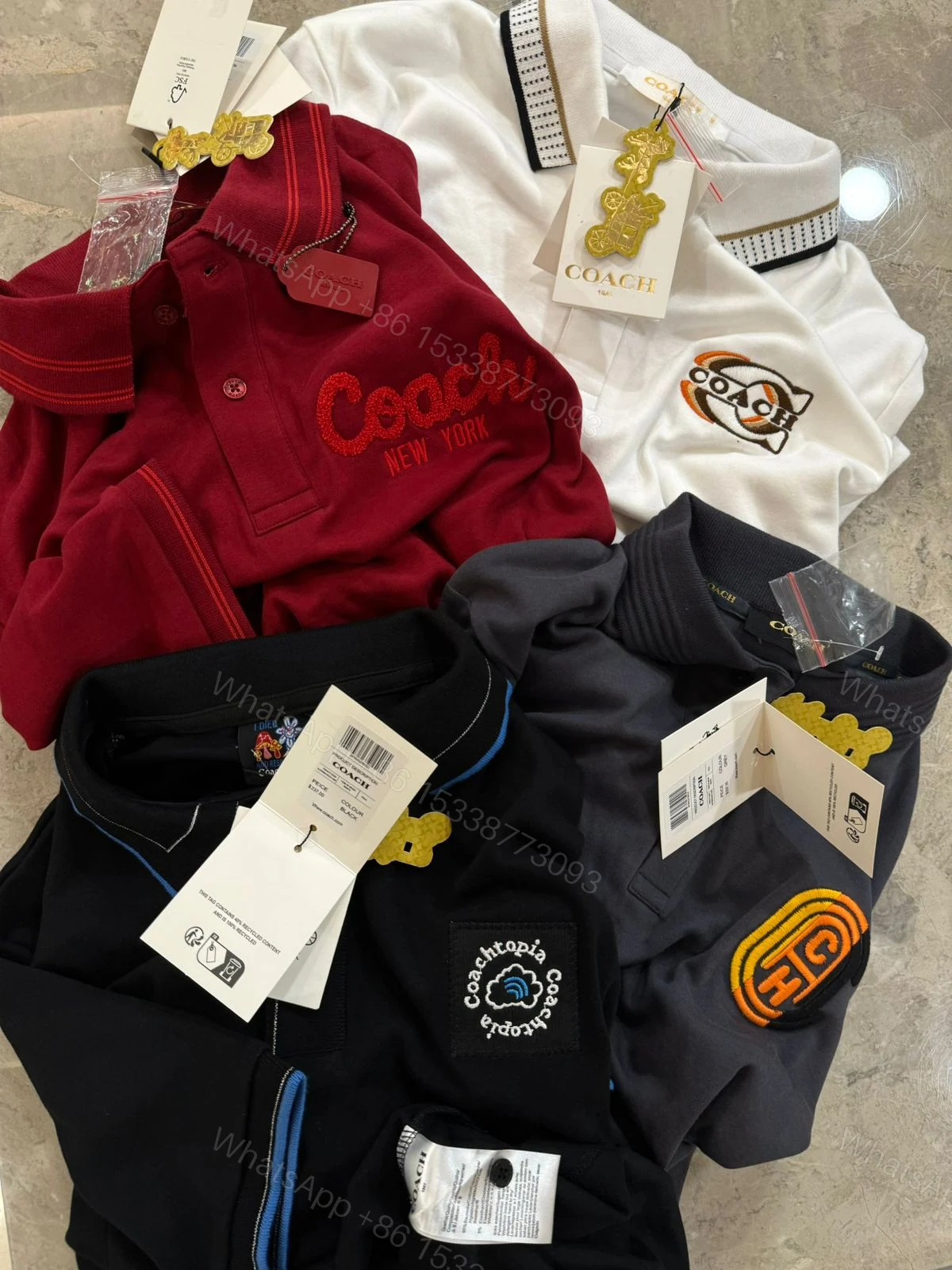 View 5 of First Copy Premium Coach Polo T-Shirts