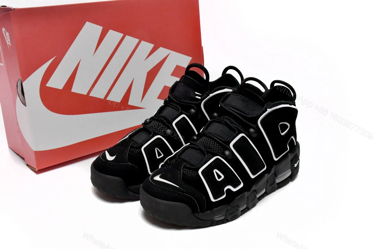 Nike Air More Uptempo Black White 414962-002 — view 2