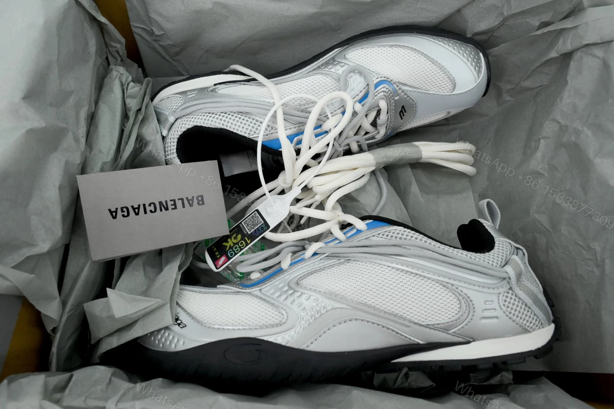 View 8 of Balenciaga Runner Radar 'White Grey Silver' 865703 WSTGL 9114