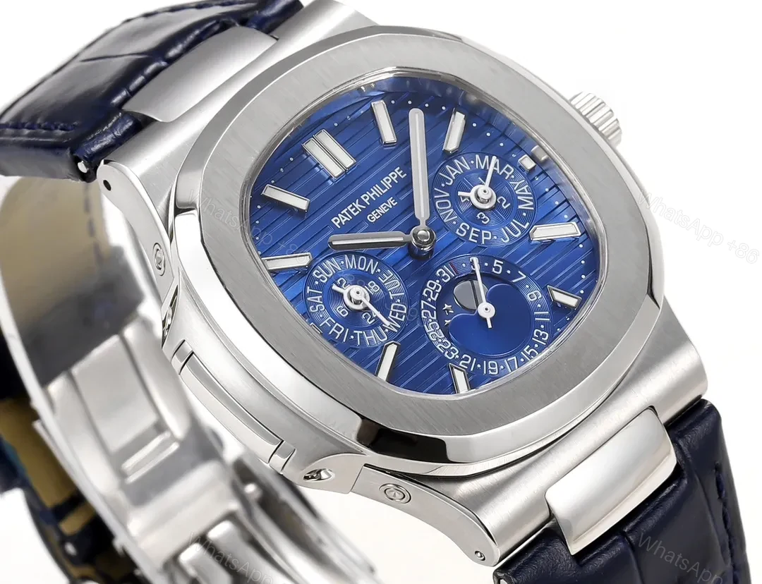View 5 of Patek Philippe Blue Nautilus Perpetual Watch