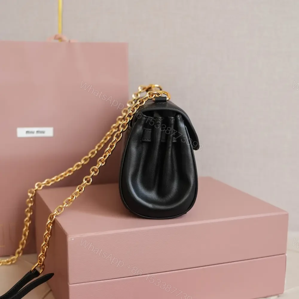 View 5 of 高仿miumiu*5BD266鏈條法棍包黑色免檢版