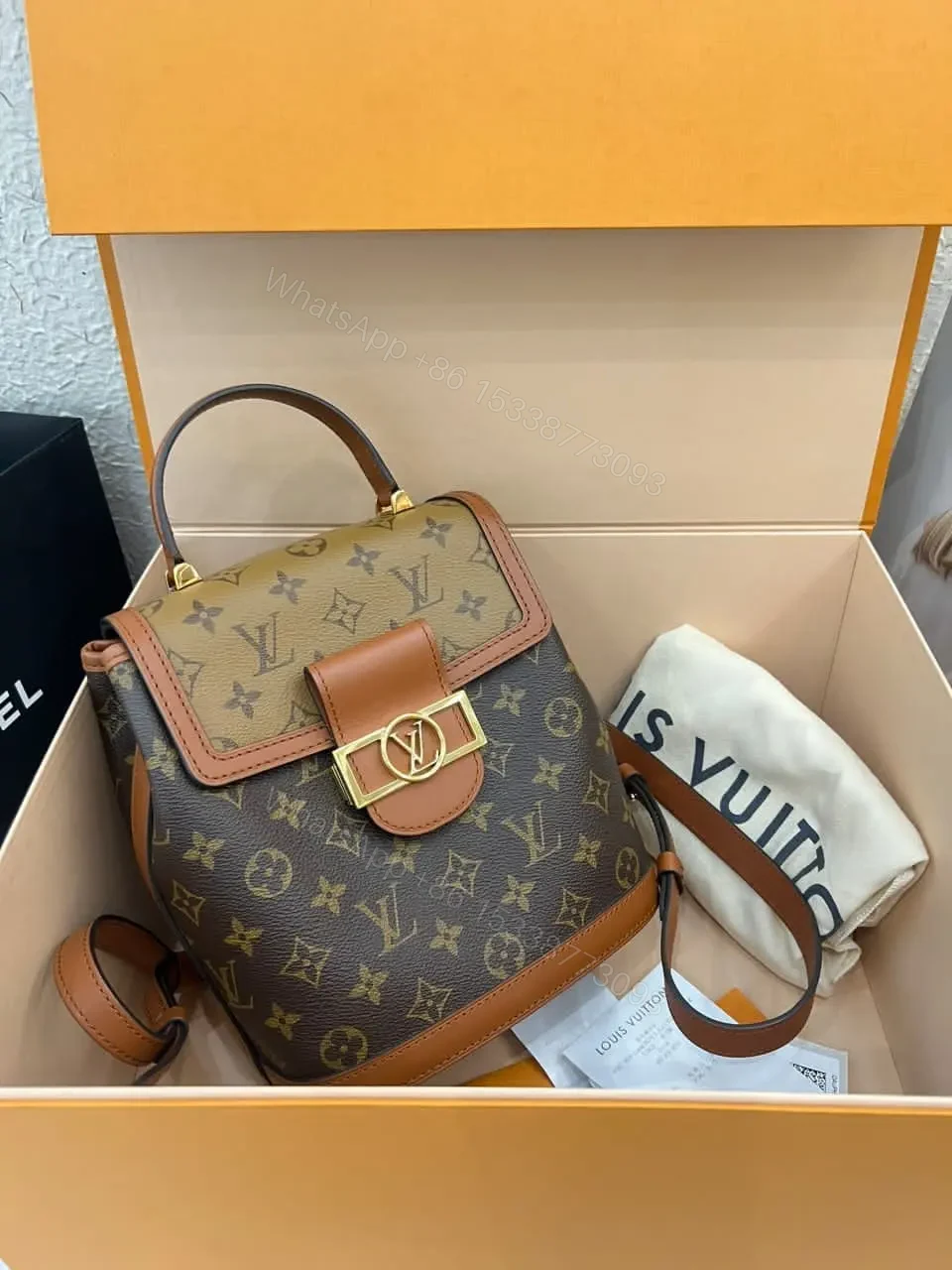 Louis Vuitton Dauphine Monogram Reverse PM backpack — view 1