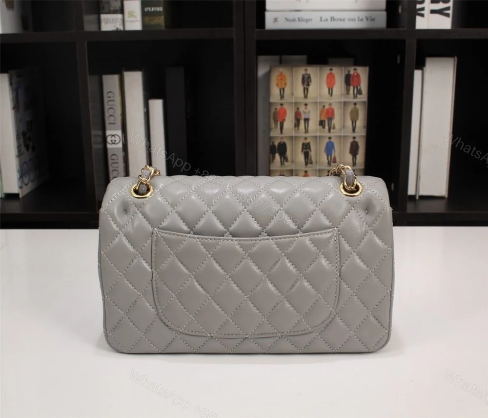 View 8 of Chanel Classic Flap Gray Gold Hardware 25Cm