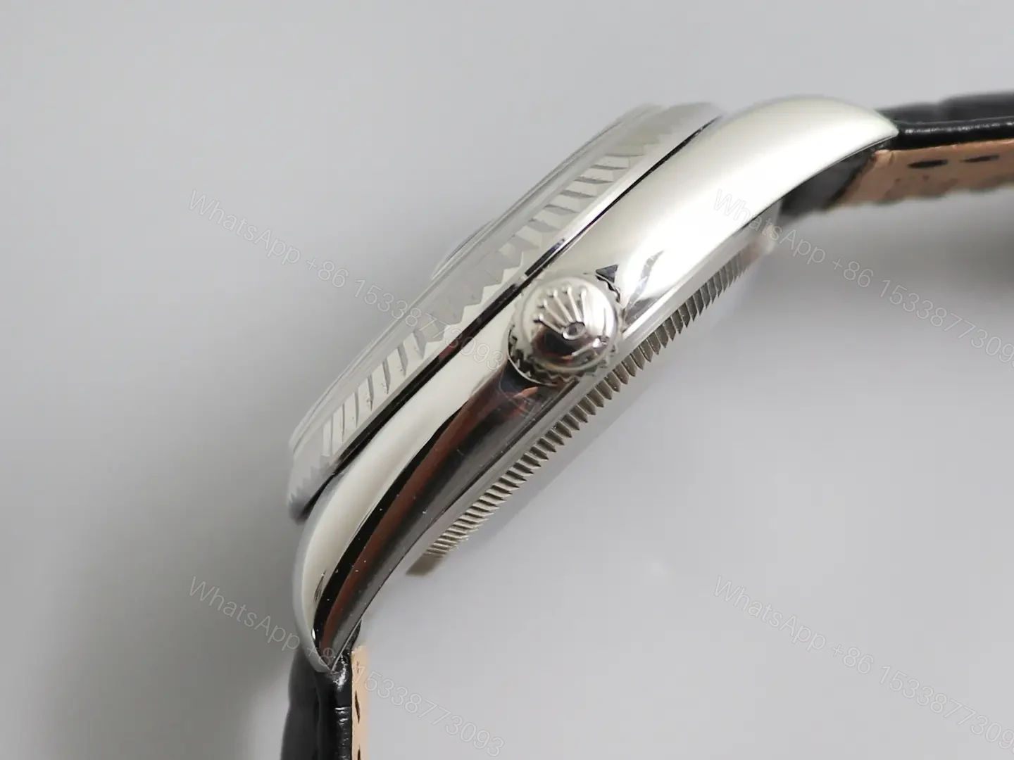 View 4 of Fake Rolex Day-Date Black Diamond White Gold 218239-ROLEX-DD36-WG-BLK36mm