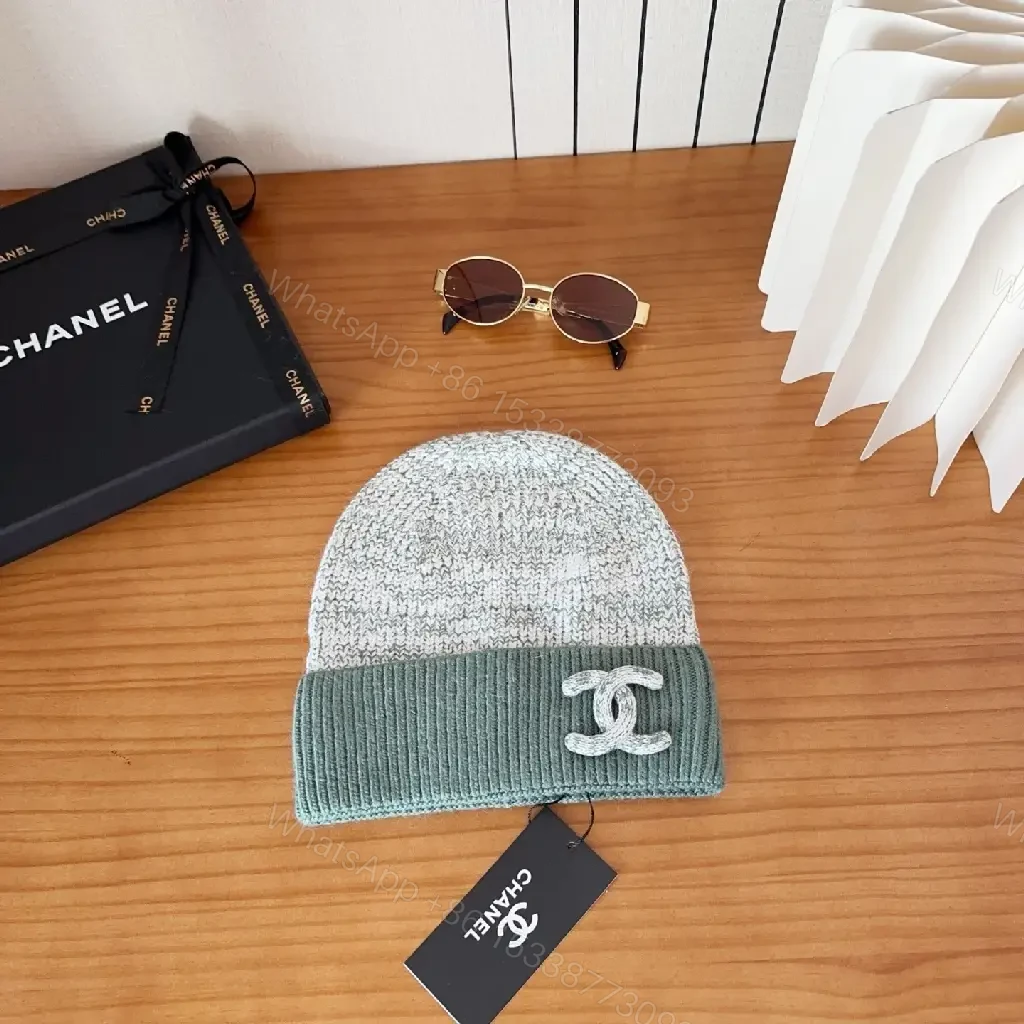 Marled Knit Beanie: Luxe Texture, Subtle Chanel-Inspired Accent — view 1