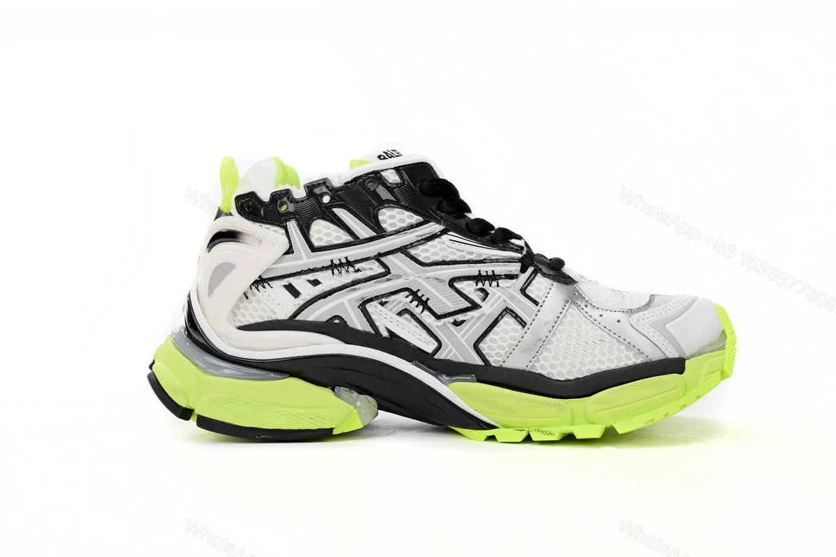 View 3 of Balenciaga Runner Black white, and Yellow 677402 W3RBP 1093