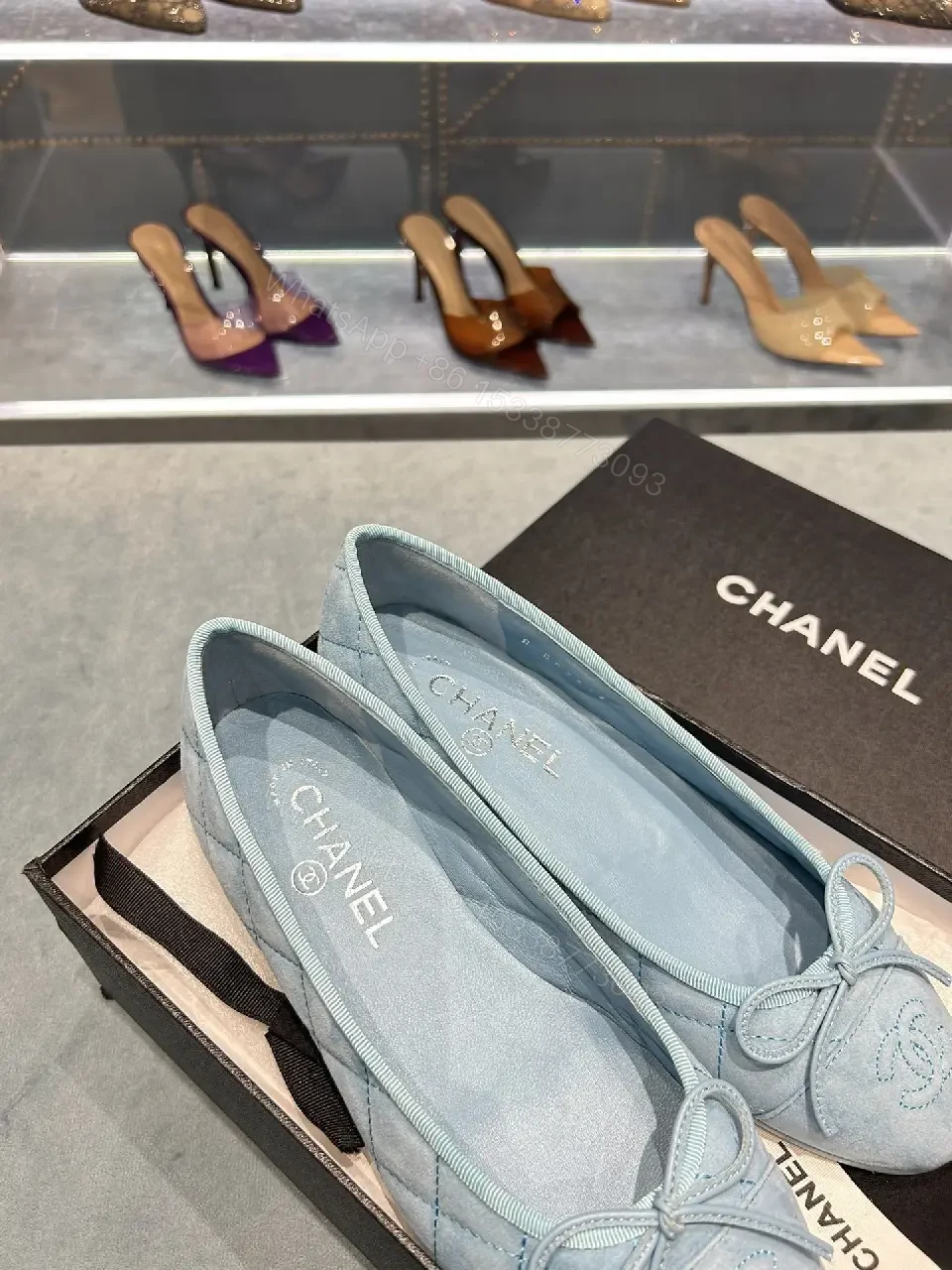 View 5 of Quilted Ballet Flats with Subtle Logo Comfort Chic Flat
