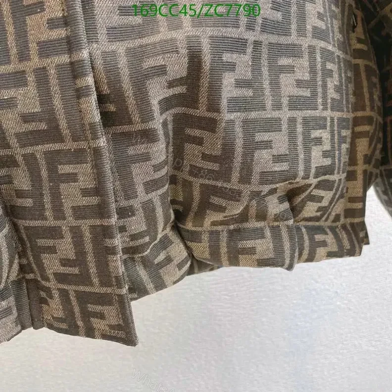 View 5 of Fendi Canvas Ski Winte Jacket YT441