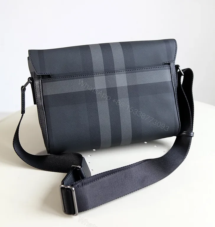 View 8 of Navy Check Burberry Crossbody: Structured, Allâ€‘Day Luxury