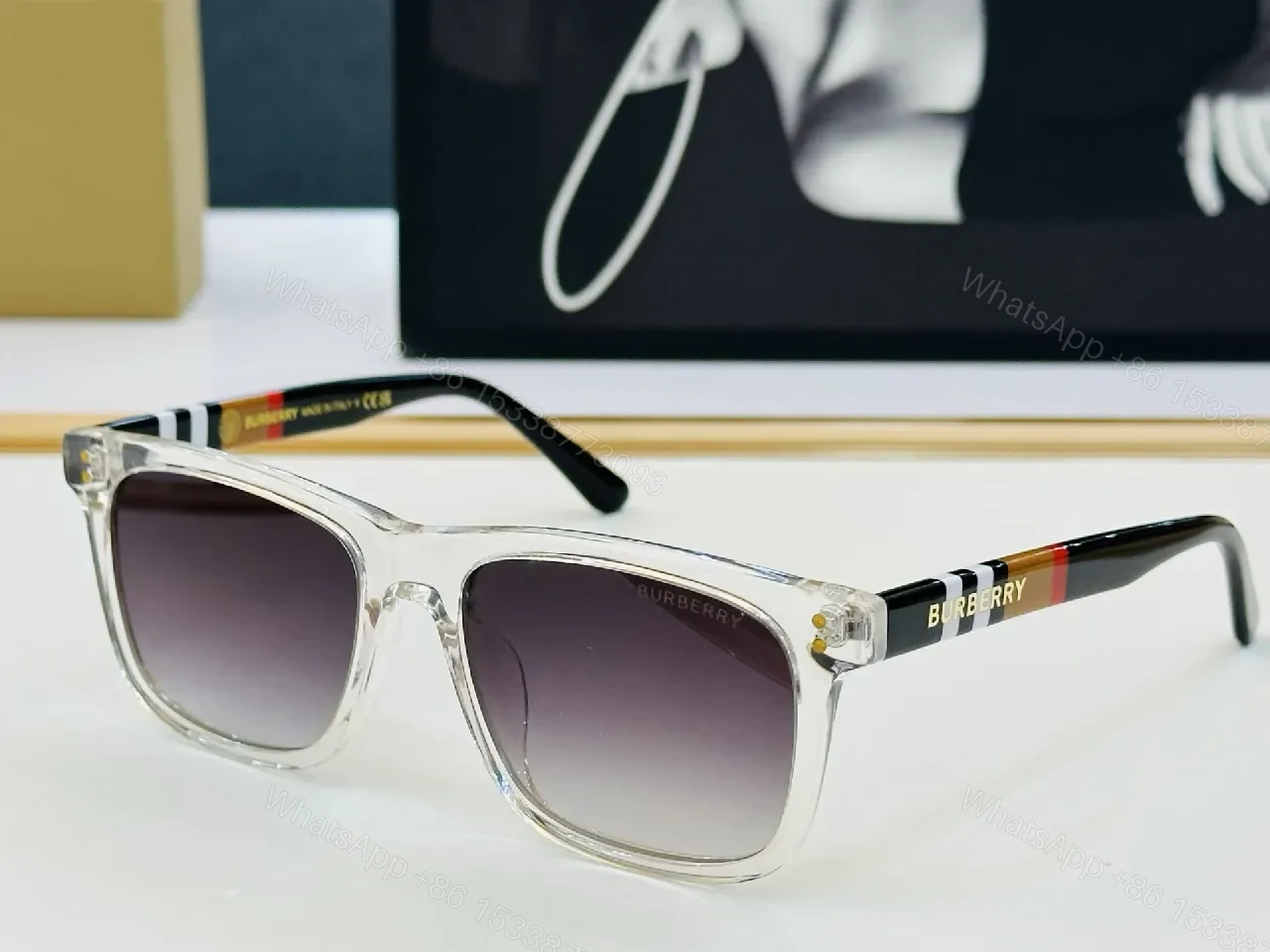View 3 of Statement Sunglasses: Black Acetate, Gradient Lenses, Designer-Inspired Details