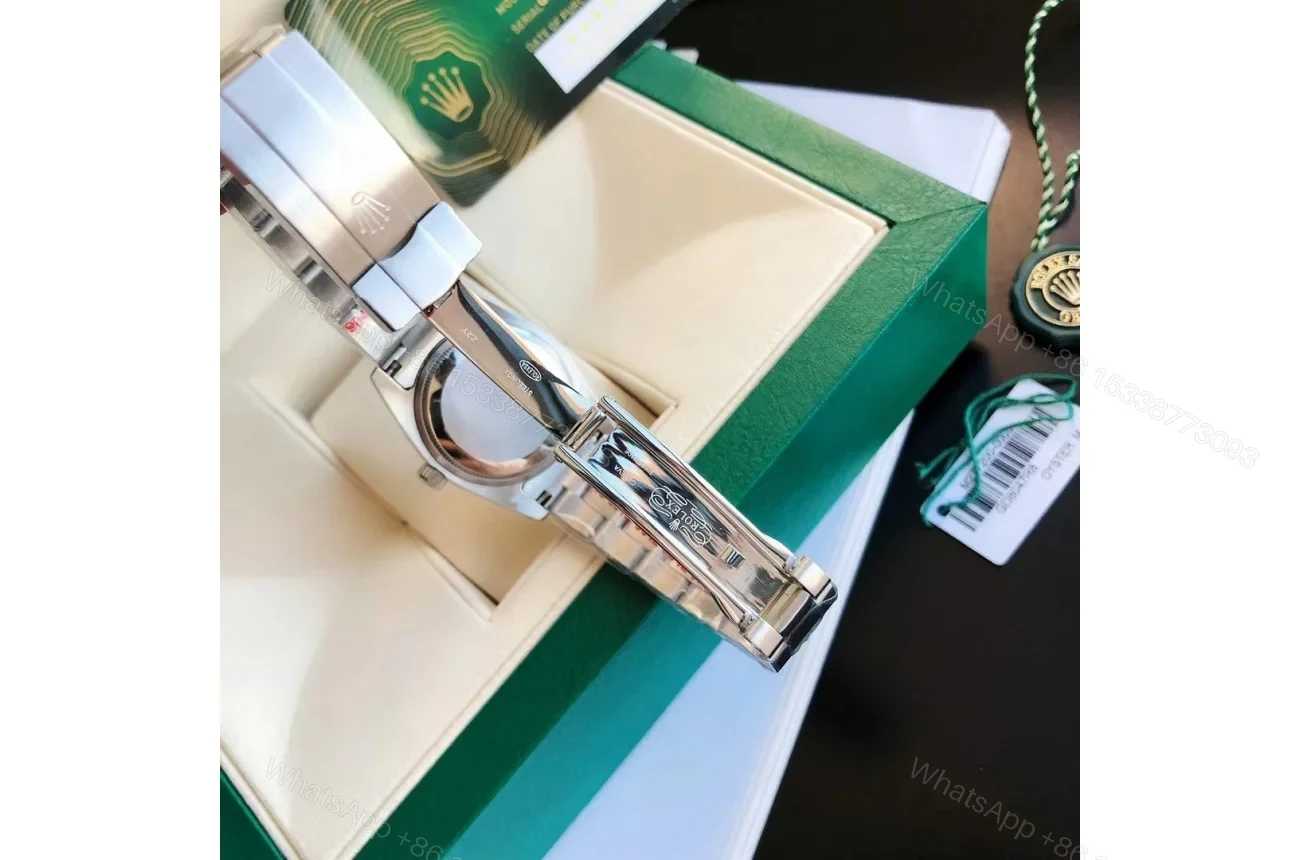 View 4 of Replica Rolex Oyster Perpetual SS/SS Blue/Stk 31/41 mm